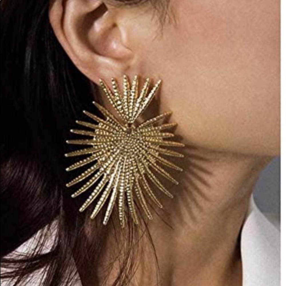 Starburst statement Boho lightweight earrings! So fun and stylish! NWOT!